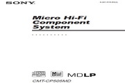 SONY CMT-CP505MD 说明书
