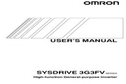 &nbsp;歐姆龍(OMRON) 3G3FV-A2015變頻器 說明書