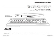 松下 AV-HS450多功能切换台 英文操作手冊