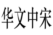 华文中宋 字体下.