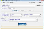 WAV MP3 WMA M4A Audio Recorder