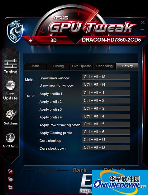 华硕显卡超频软件(ASUS GPU Tweak)