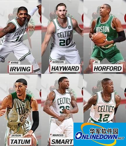 NBA2K18凯尔特人全队球员高清照片补丁截图