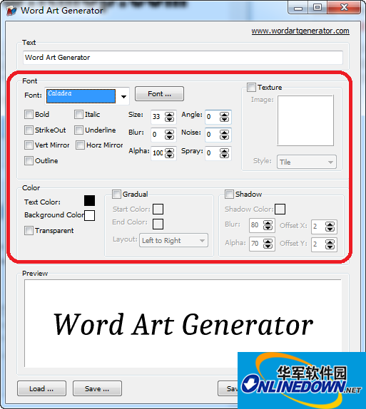艺术字体生成器Word Art Generator