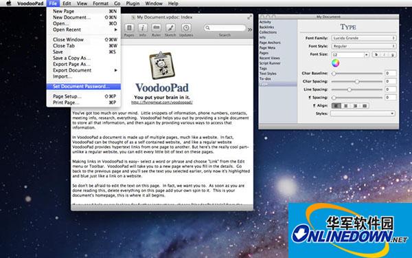 VoodooPad Mac版