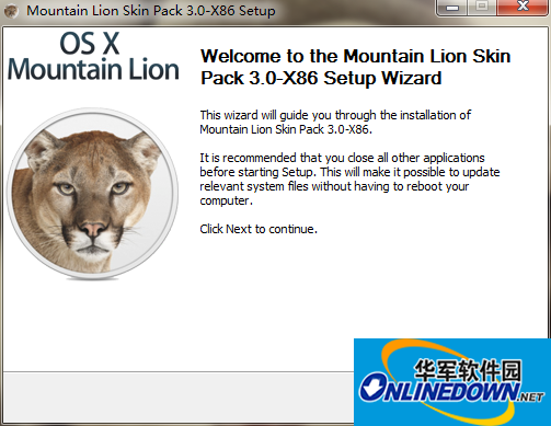 mac主题美化工具Mountain Lion Skin Pack