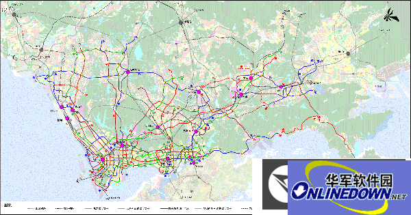 深圳地铁规划图2030年截图