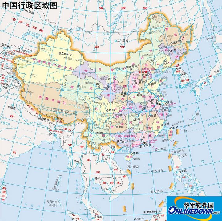 中国地图打包截图