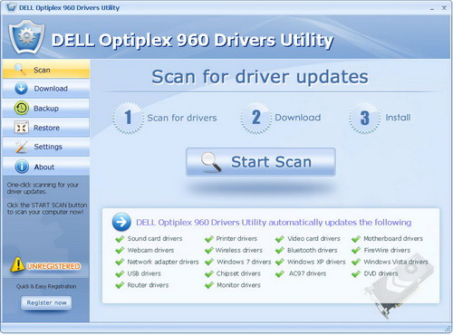 DELL Optiplex 960 Drivers Utility