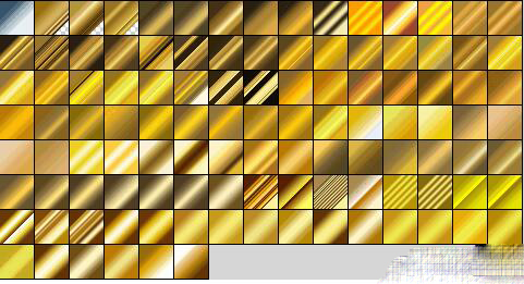 110款精致ps金色漸變