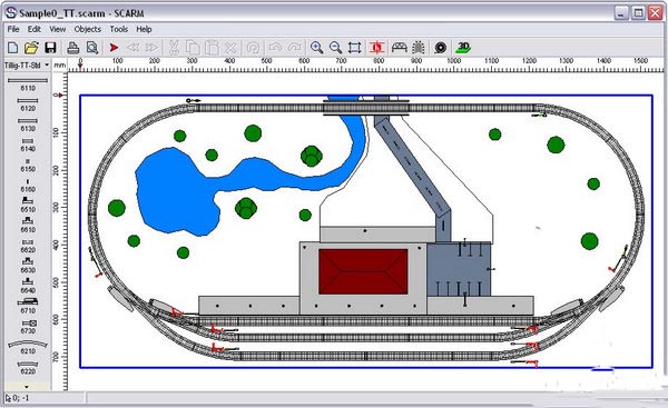 铁路轨道模型设计软件scarm截图