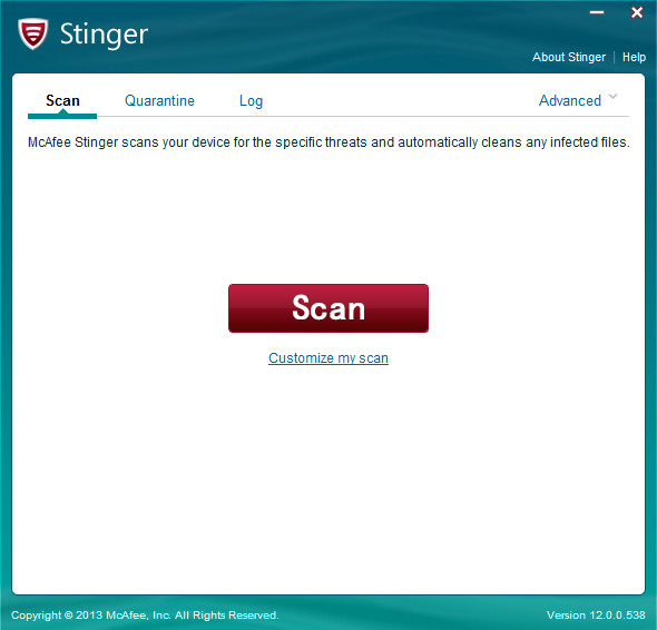 免费扫毒软件 McAfee Labs Stinger