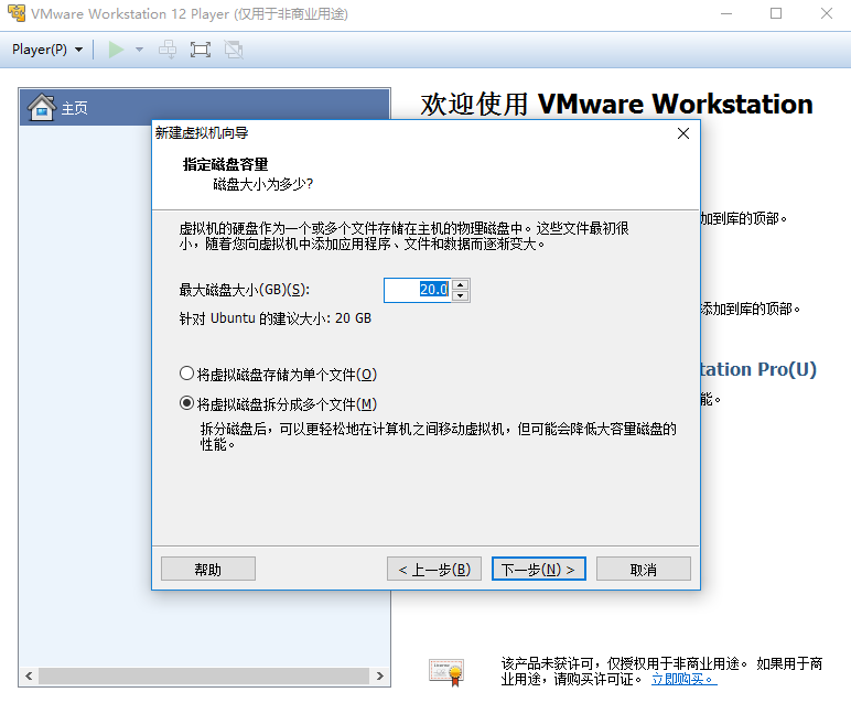 VMware Player截图