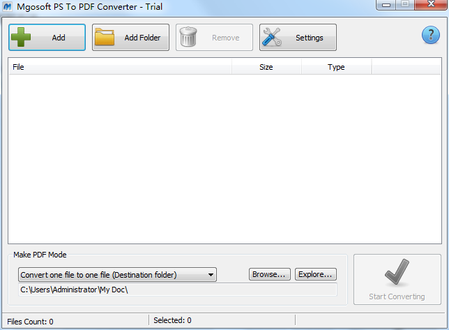 Mgosoft PS To PDF Converter