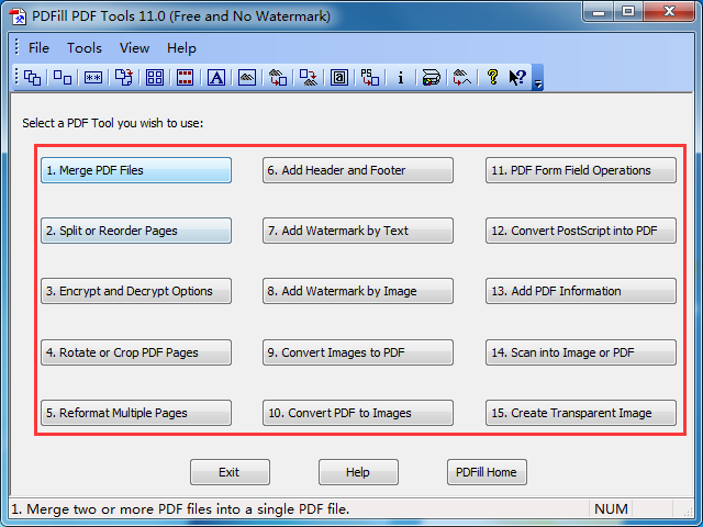 PDFill PDF Tools截图