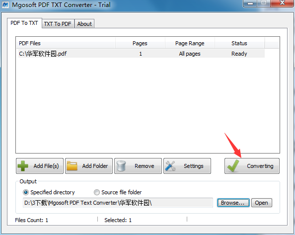 Mgosoft PDF Text Converter截图