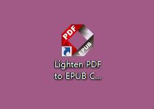 Lighten PDF to EPUB Converter截圖