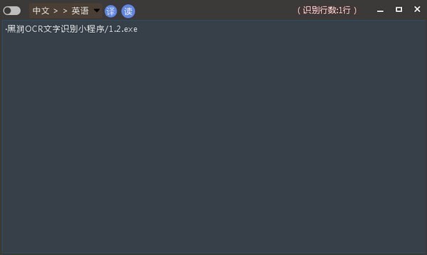 黑洞OCR文字识别小程序