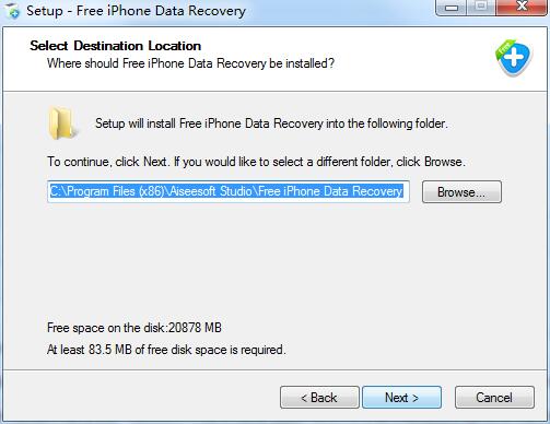 Aiseesoft Free iPhone Data Recovery截图