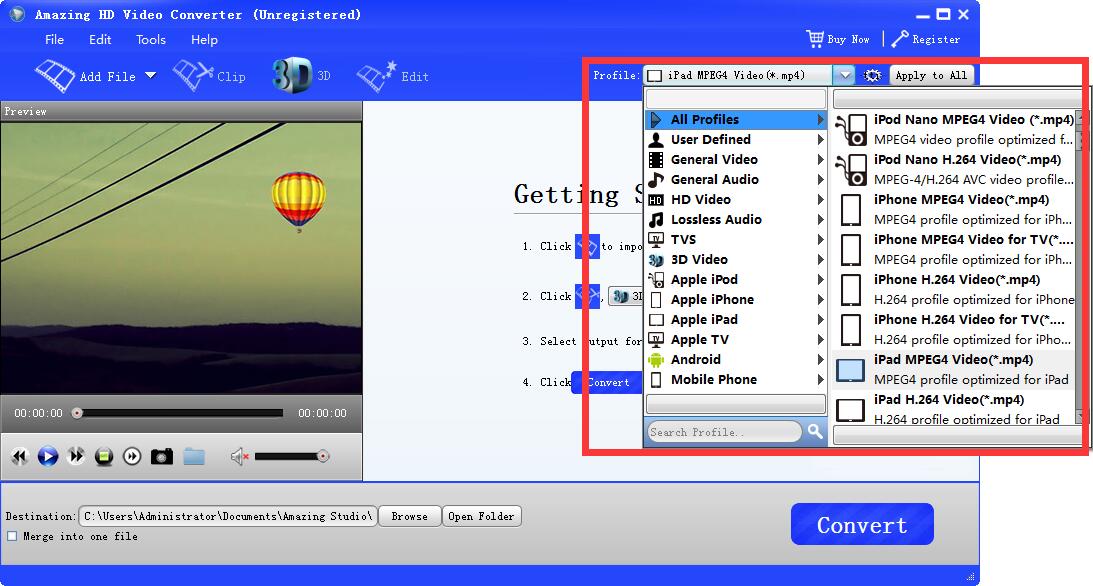 Amazing HD Video Converter