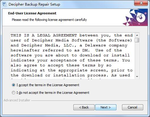 Decipher Backup Repair截圖