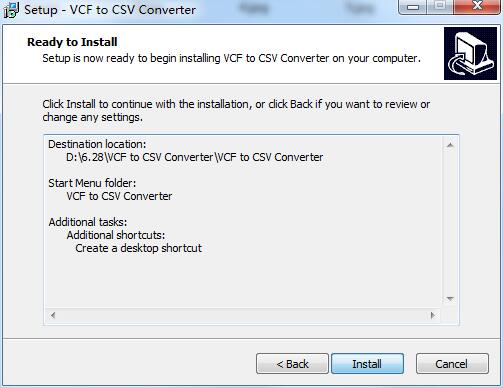 VCF to CSV Converter截图