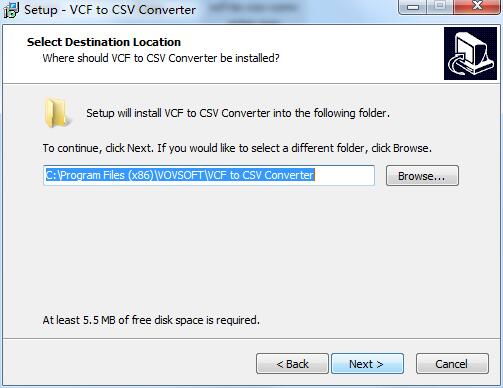 VCF to CSV Converter截图