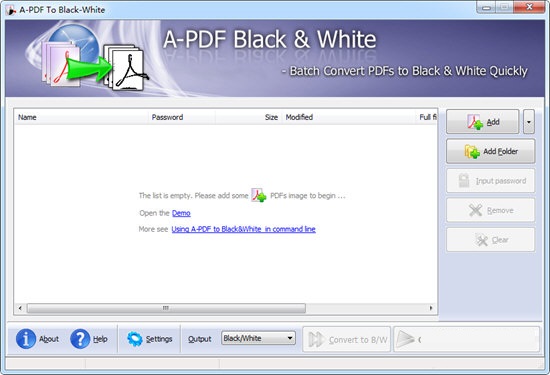 A-PDF To Black/White截图