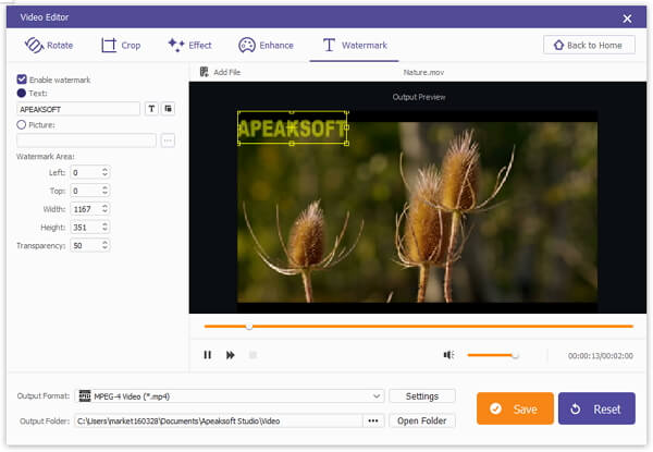 Apeaksoft Video Editor