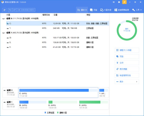 易我分区管理大师截图