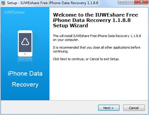 IUWEshare Free iPhone Data Recovery截图