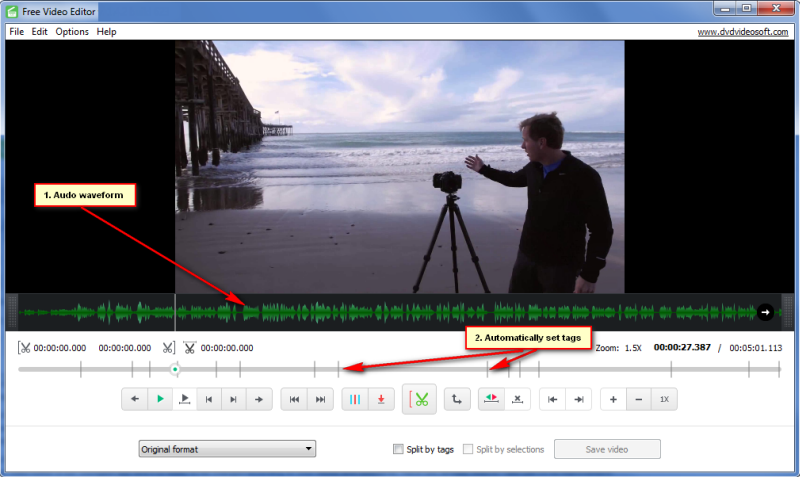 DVDVideoSoft Free Video Editor截图