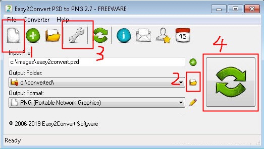 Easy2Convert PSD to PNG截图