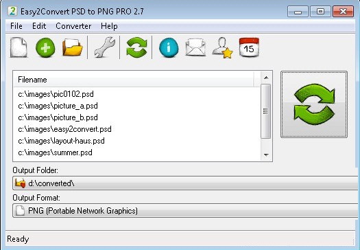 Easy2Convert PSD to PNG PRO截圖