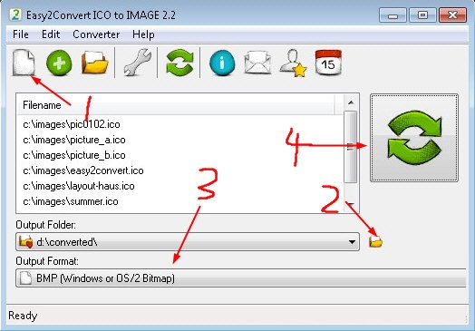 Easy2Convert ICO to IMAGE