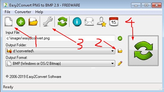 Easy2Convert PNG to BMP截图