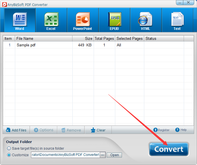 AnyBizSoft PDF Converter截图