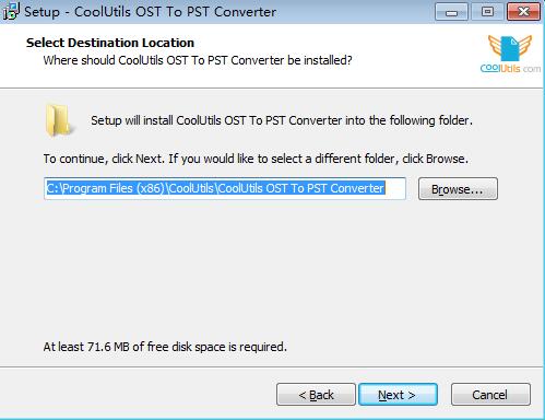 Coolutils OST to PST Converter