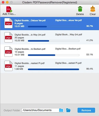 PDF Password Remover For Mac截图