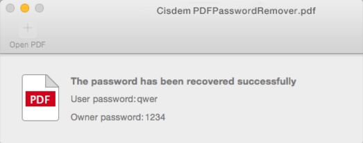 PDF Password Remover For Mac截图