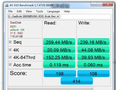 AS?SSD?Benchmark截圖