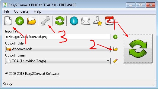 Easy2Convert TGA to PNG