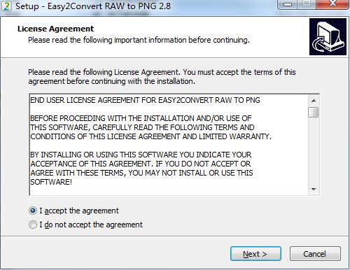 Easy2Convert RAW to PNG截圖