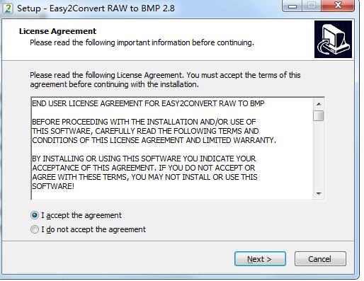 Easy2Convert RAW to BMP截圖