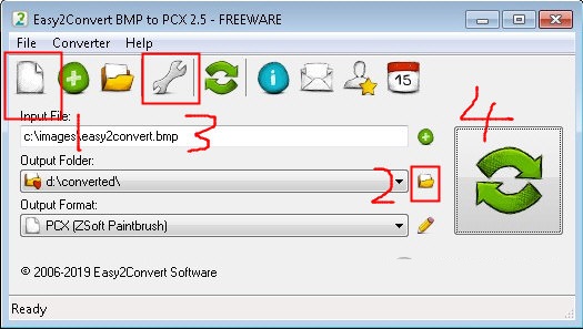 Easy2Convert BMP to PCX截圖