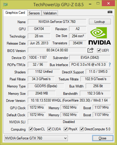 GPU-Z(显卡参数检测)