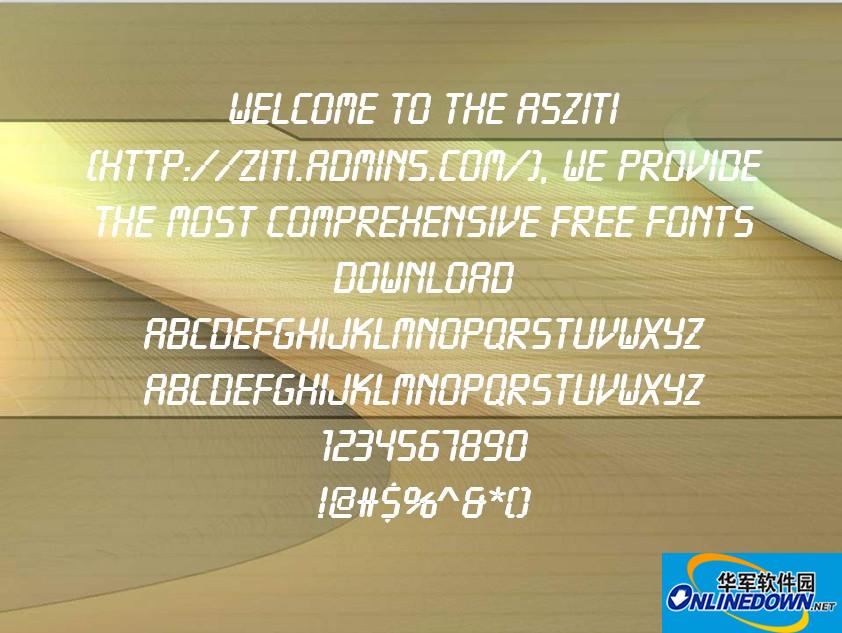 LcdD液晶数字体截图