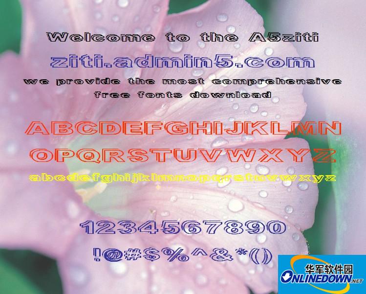 空心阴影字体(Ryckindor)