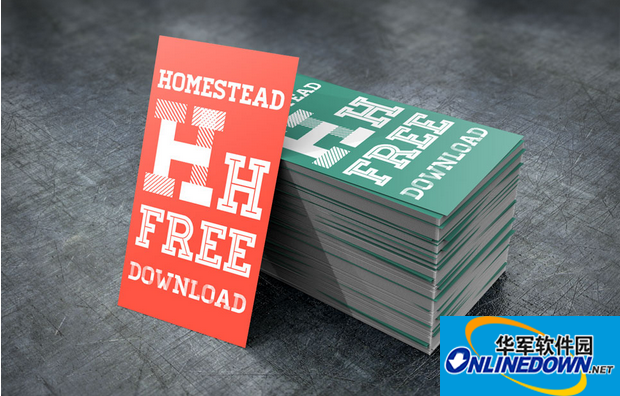 Homestead系列六款英文字體