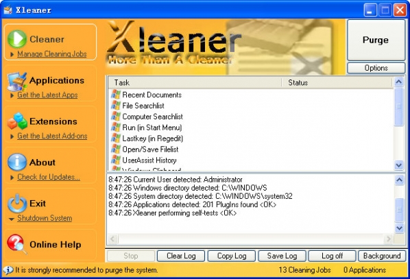 Xleaner(系统垃圾清理工具)